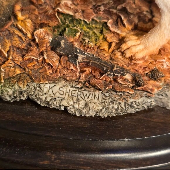 Country Artists Howling Wolf Figurine CA 669 Medium Vintage 1993 By K. Sherwin - Picture 5 of 12